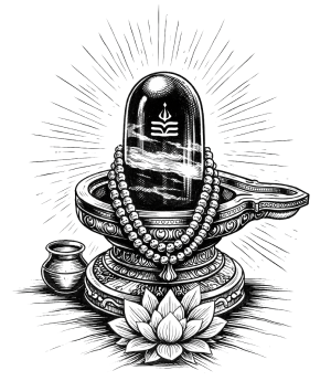 Om Mahakal Shivling Art